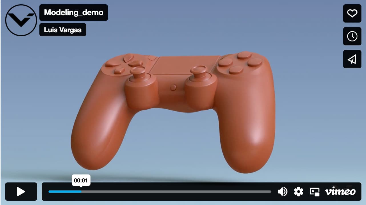 3D modeling work