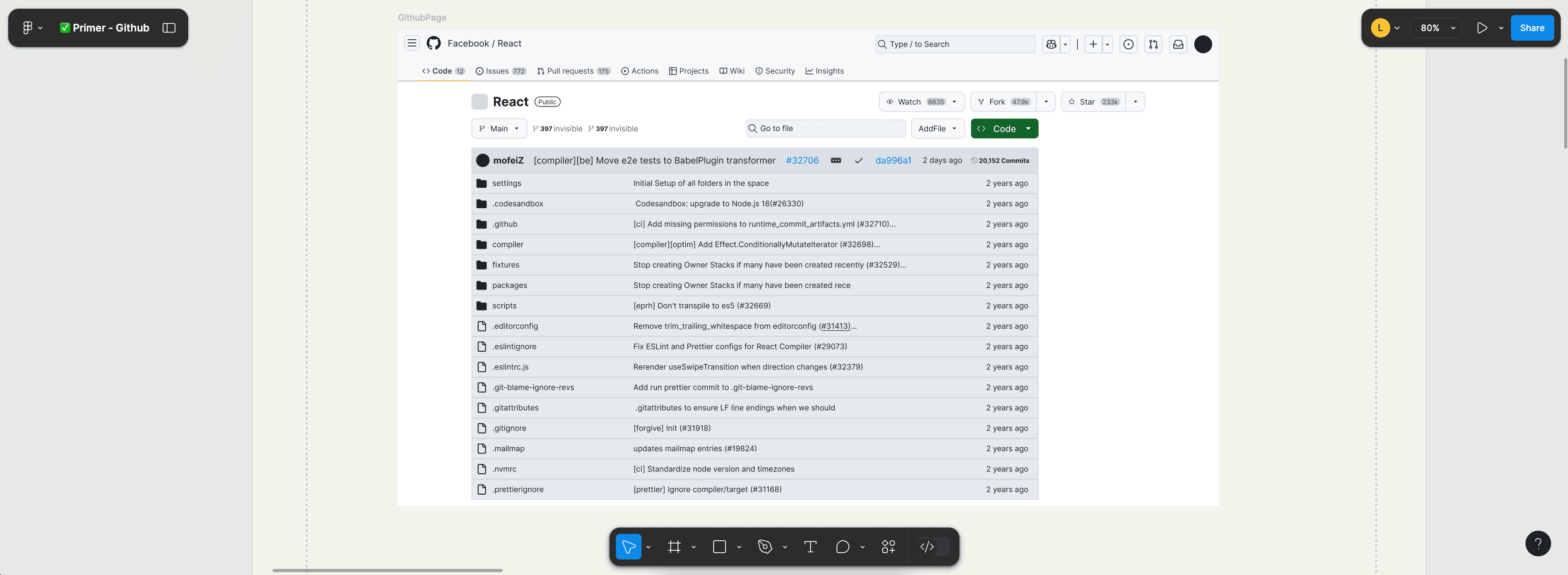 Primer design system page analysis