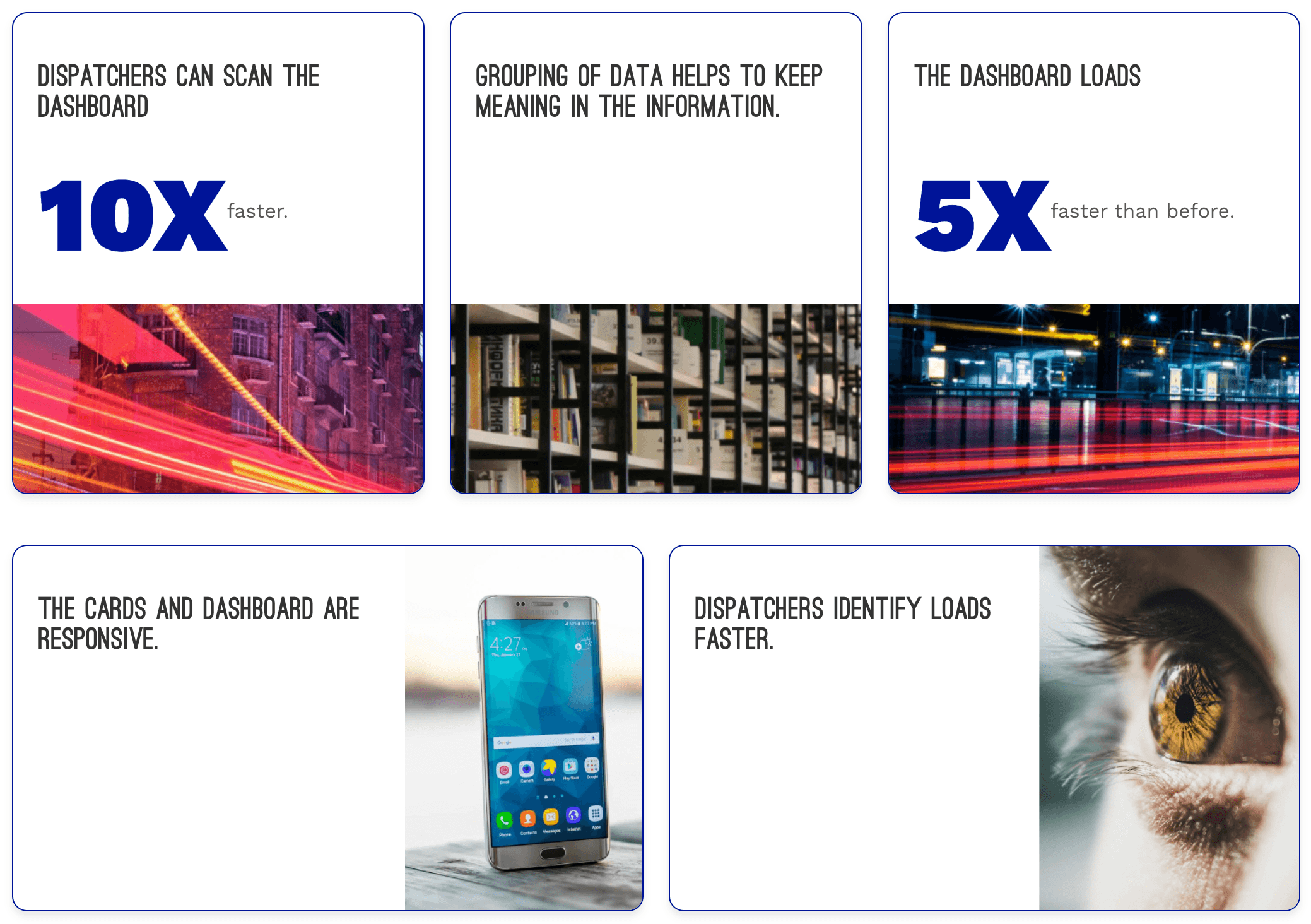 Tranzport Cards: Optimizing Dashboard Table