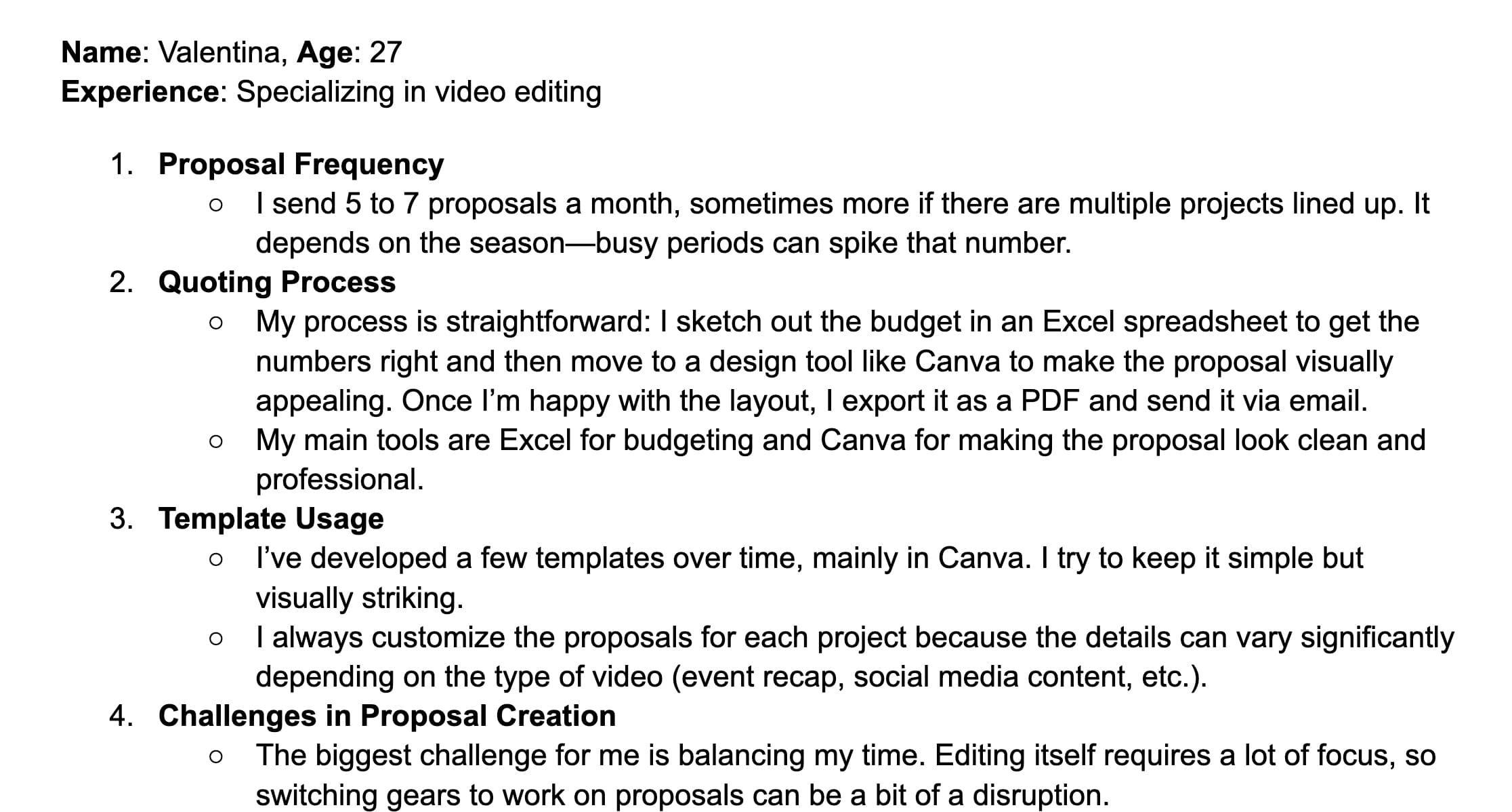 Video producer
