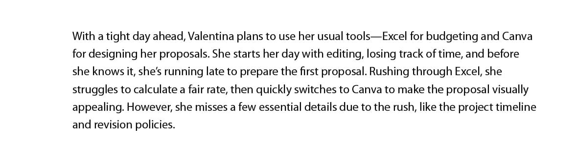 Tools Valentina uses