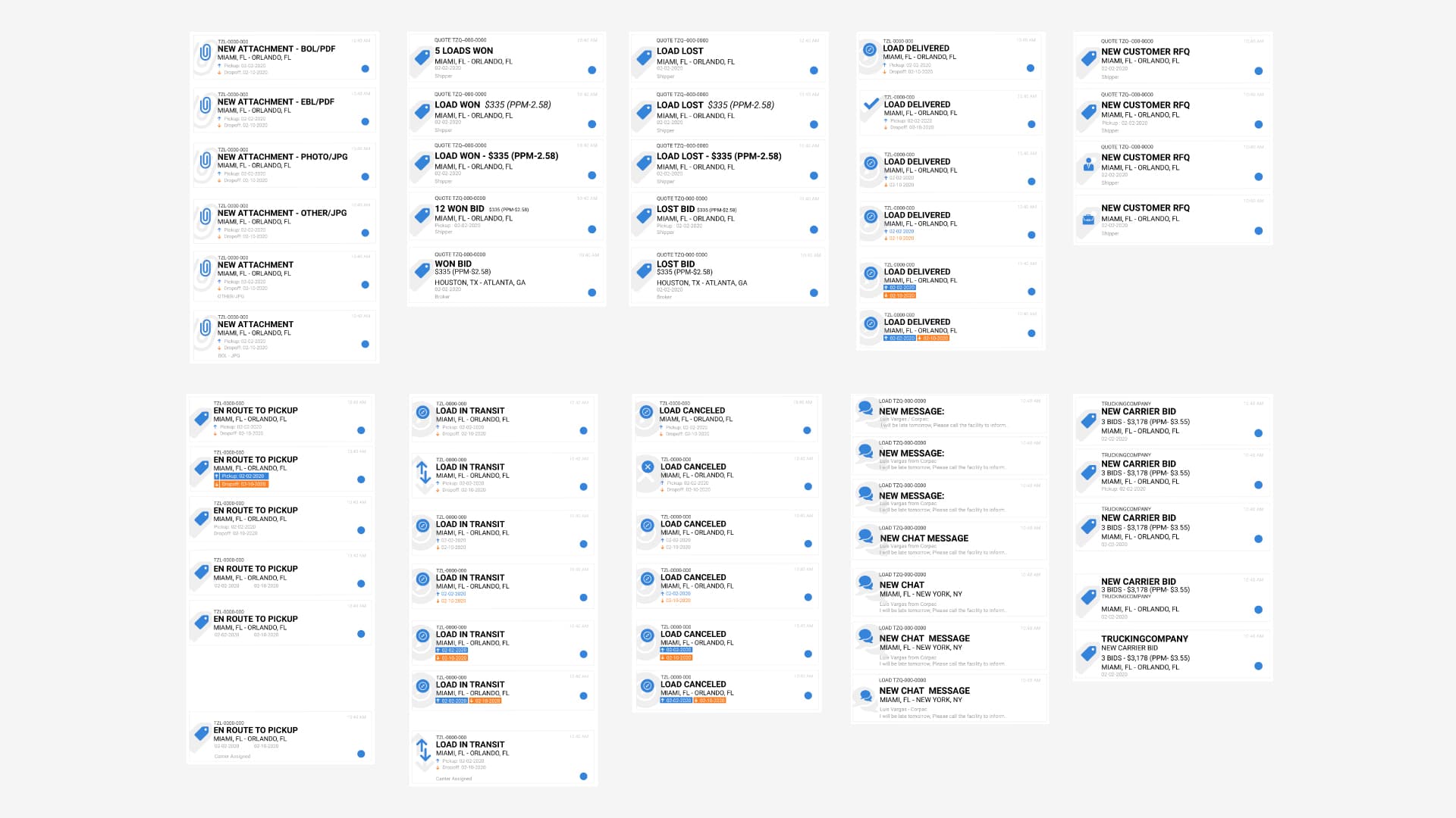 Real-time event notifications, located all in one place